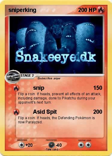 Pokemon sniperking