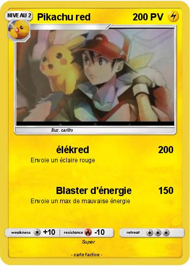 Pokemon Pikachu red