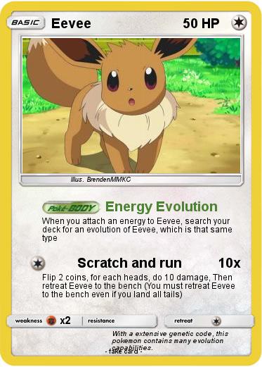 Pokémon Eevee 2034 2034 - Energy Evolution - My Pokemon Card