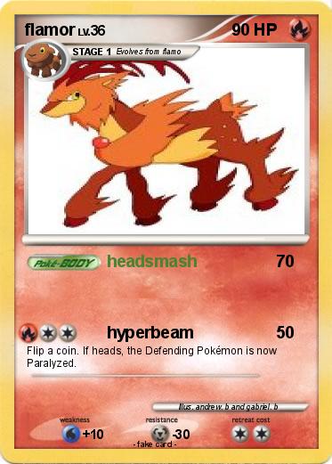 Pokemon flamor