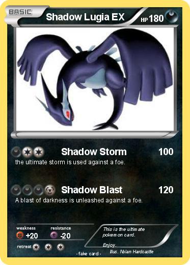Pokemon Shadow Lugia EX