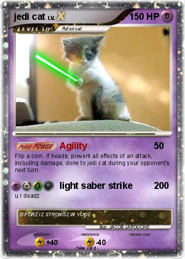 Pokemon jedi cat