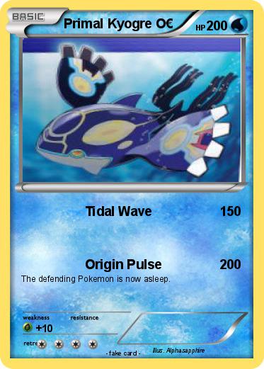 Pokemon Primal Kyogre O€