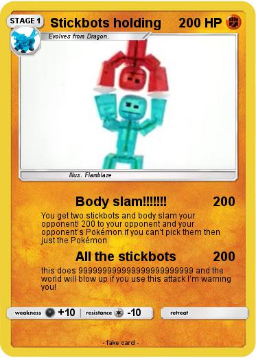 Pokemon Stickbots holding