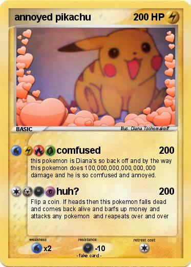 Pokemon annoyed pikachu