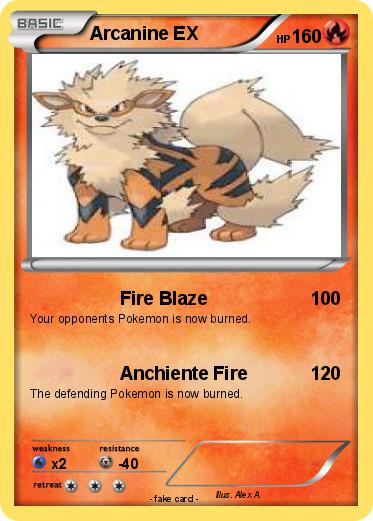 Pokemon Arcanine EX