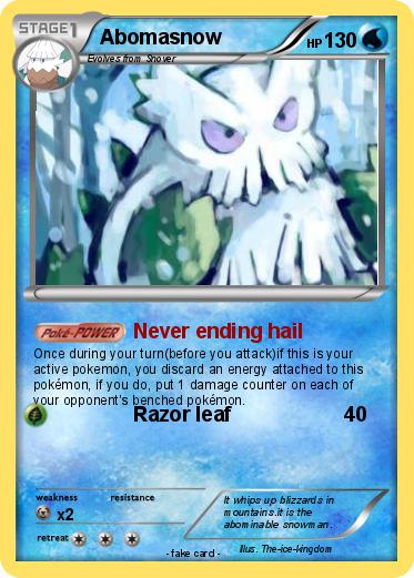 Pokemon Abomasnow
