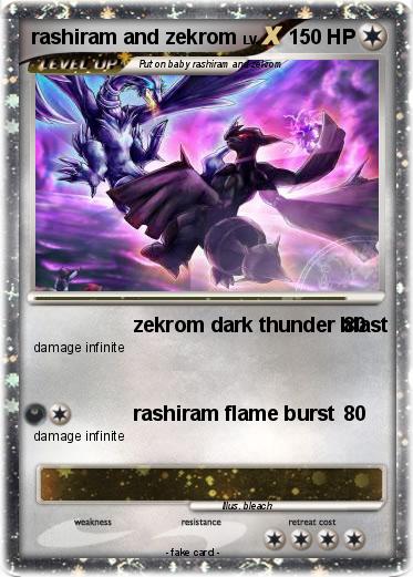 Pokemon rashiram and zekrom