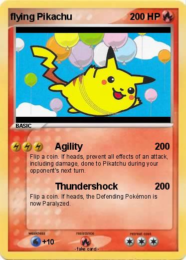 Pokemon flying Pikachu