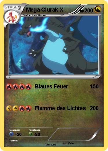 Pokemon Mega Glurak X