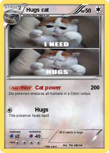 Pokemon Hugs cat