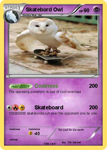 Pokemon Skatebord Owl