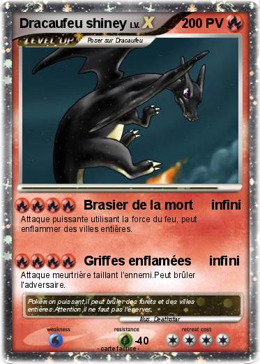 Pokemon Dracaufeu shiney