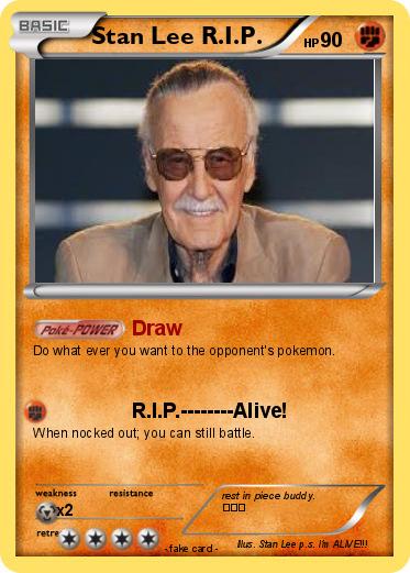 Pokemon Stan Lee R.I.P.
