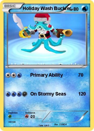 Pokemon Holiday Wash Buckler