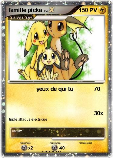 Pokemon famille picka