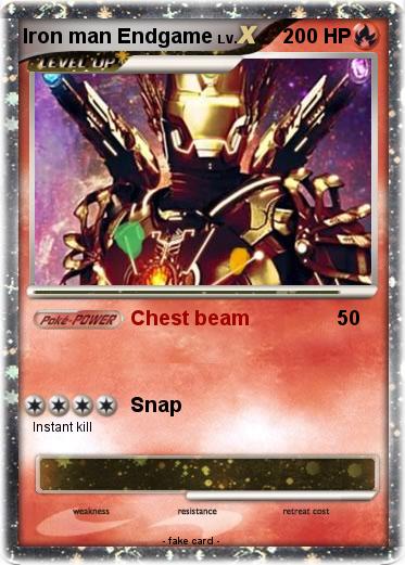 Pokemon Iron man Endgame