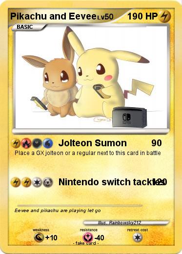 Pokemon Pikachu and Eevee