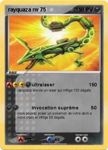 Pokemon rayquaza nv 75                  