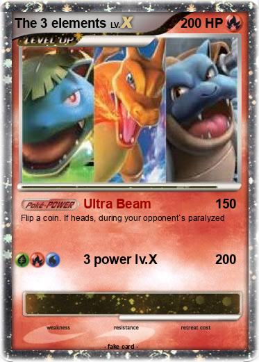 Pokemon The 3 elements