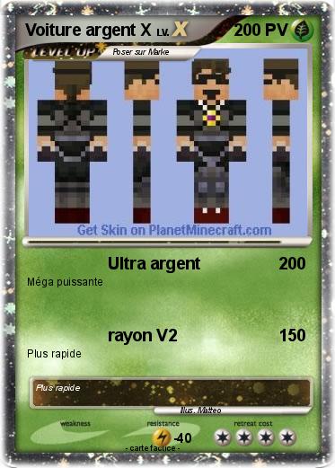 Pokemon Voiture argent X