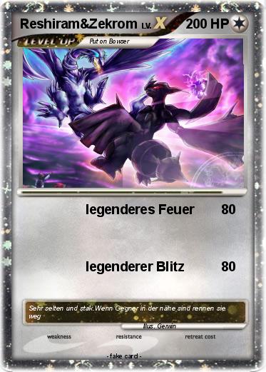 Pokemon Reshiram&Zekrom