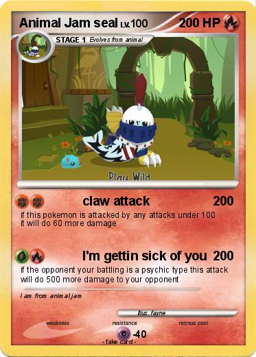 Pokemon Animal Jam seal