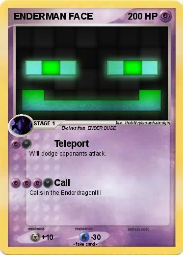Pokemon ENDERMAN FACE
