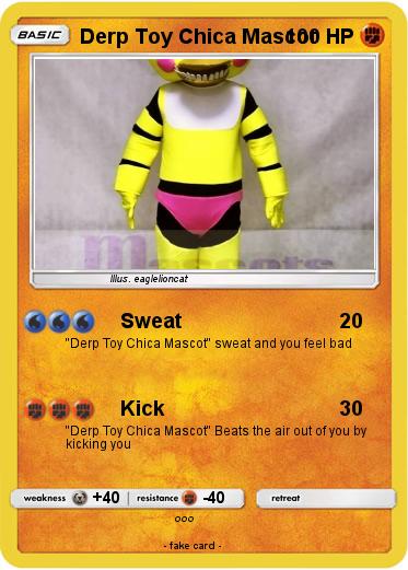 Pokemon Derp Toy Chica Mascot