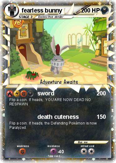 Pokemon fearless bunny