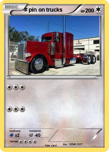 Pokemon # pin on trucks