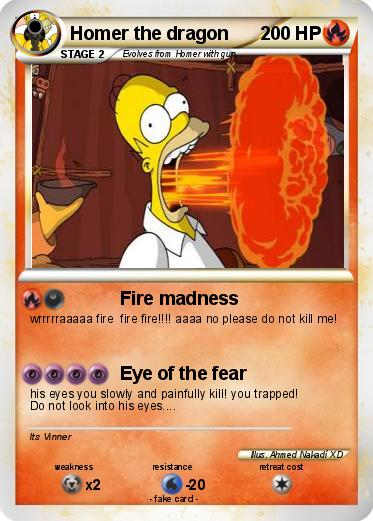 Pokemon Homer the dragon