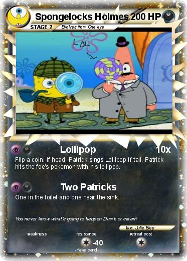 Pokemon Spongelocks Holmes