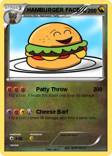 Pokemon HAMBURGER FACE