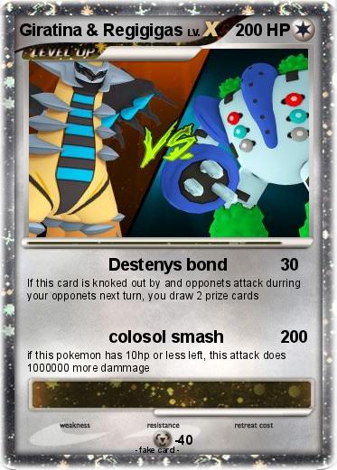 Pokemon Giratina & Regigigas