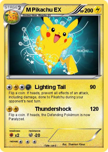 Pokemon M Pikachu EX