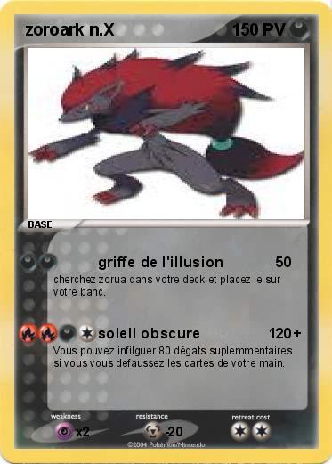 Pokemon zoroark n.X