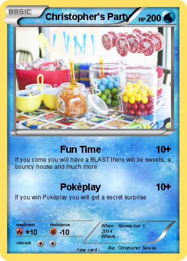 Pokemon Christopher's Party