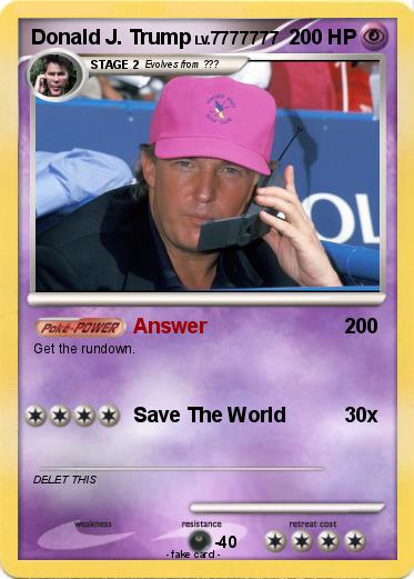 Pokemon Donald J. Trump