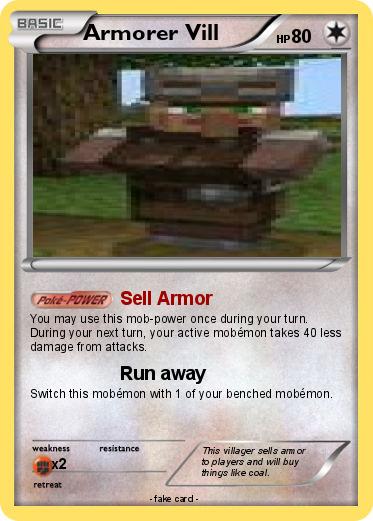 Pokemon Armorer Vill