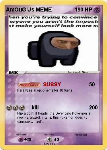 Pokemon AmOuG Us MEME