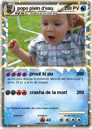 Pokemon popo plein d'eau