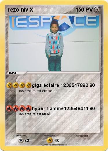 Pokemon rezo niv X