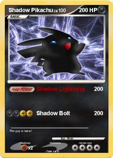 Pokemon Shadow Pikachu