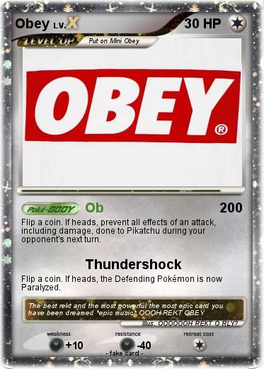 Pokemon Obey