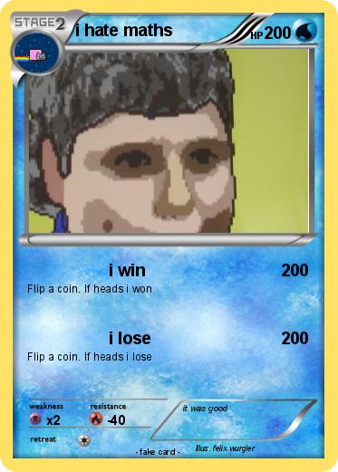 Pokemon i hate maths