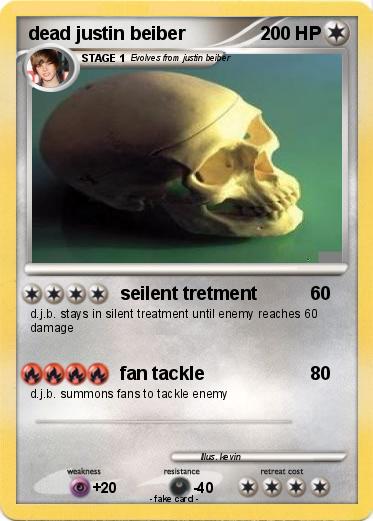Pokemon dead justin beiber