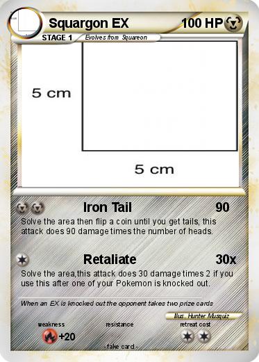 Pokemon Squargon EX