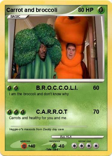 Pokemon Carrot and broccoli