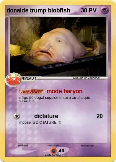 Pokemon donalde trump blobfish